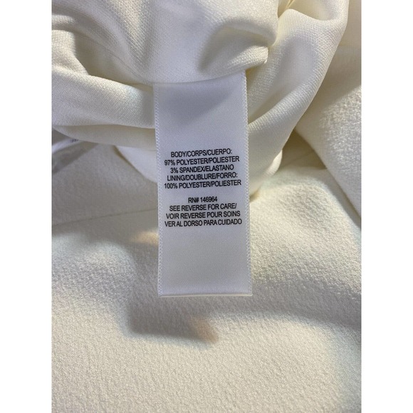 NWOT Julia Jordan Womens Jumpsuit Size 6 Halter Neck Wide Leg Pockets White - Picture 14 of 14